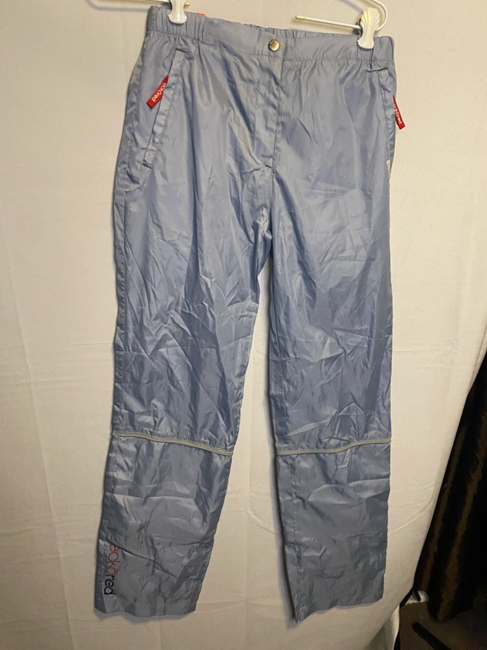 Ecko Red "Nicole" Sky Lite Pants - Light Blue with Red Tabs.